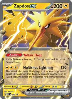 Zapdos ex, SVP Black Star Promos, no. 049