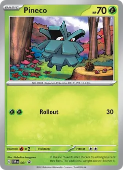 Pineco, SVP Black Star Promos, no. 061