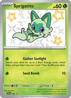 Sprigatito, SVP Black Star Promos, no. 076