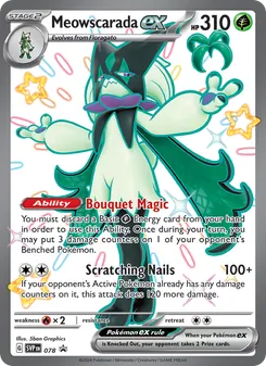 Meowscarada ex, SVP Black Star Promos, no. 078