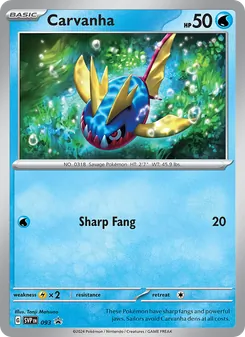 Carvanha, SVP Black Star Promos, no. 093
