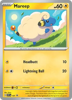 Mareep, SVP Black Star Promos, no. 107