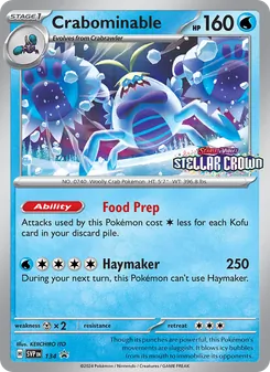 Crabominable, SVP Black Star Promos, no. 134
