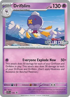 Drifblim, SVP Black Star Promos, no. 135