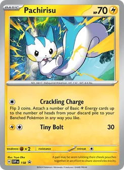 Pachirisu, SVP Black Star Promos, no. 158