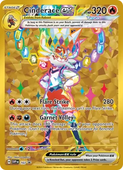 Cinderace ex, SVP Black Star Promos, no. 163