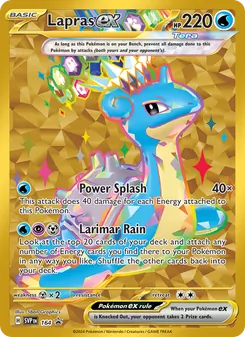 Lapras ex, SVP Black Star Promos, no. 164