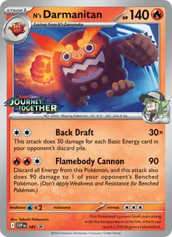 N's Darmanitan, SVP Black Star Promos, no. 181