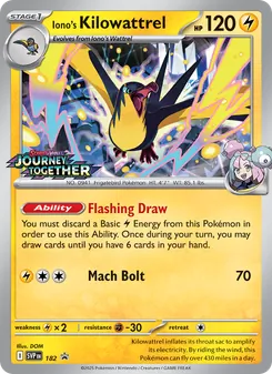 Iono's Kilowattrel, SVP Black Star Promos, no. 182