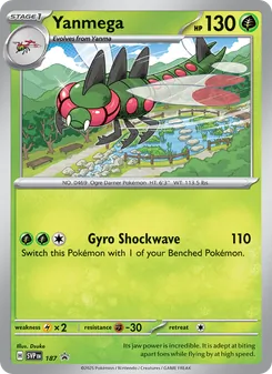 Yanmega, SVP Black Star Promos, no. 187