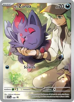 N's Zorua, SVP Black Star Promos, no. 189