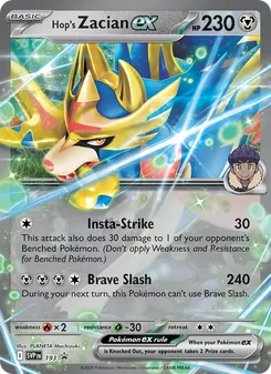 Zacian-ex de Nabil, SVP Black Star Promos, n° 193