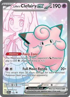 Lillie's Clefairy ex, SVP Black Star Promos, no. 195