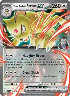 Persian-ex de la Team Rocket, SVP Black Star Promos, n° 218