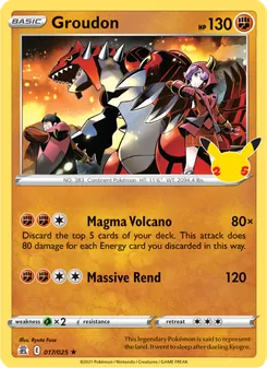 Groudon, Celebrations, no. 17