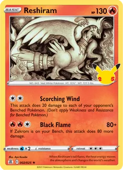 Reshiram, Celebrations, no. 2