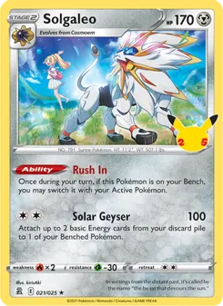 Solgaleo, Celebrations, no. 21