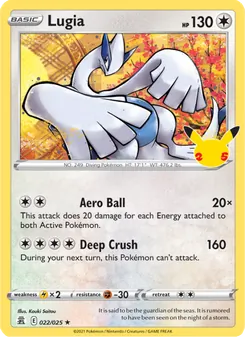 Lugia, Celebrations, no. 22