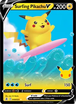 Surfing Pikachu V, Celebrations, no. 8