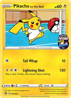 Pikachu on the Ball, Pokémon Futsal 2020, n° 1