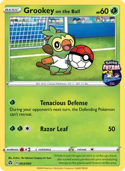 Grookey on the Ball, Pokémon Futsal 2020, n° 3