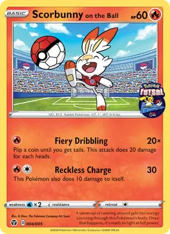 Scorbunny on the Ball, Pokémon Futsal 2020, n° 4