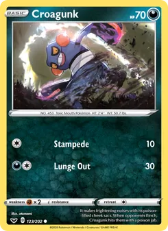 Croagunk, Sword & Shield, no. 123