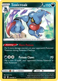 Toxicroak, Sword & Shield, no. 124