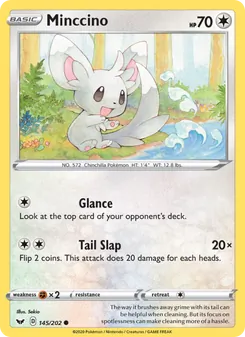 Minccino, Sword & Shield, no. 145