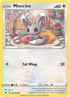Minccino, Sword & Shield, no. 146