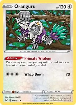 Oranguru, Sword & Shield, no. 148