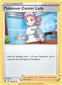 Pokémon Center Lady, Sword & Shield, no. 176