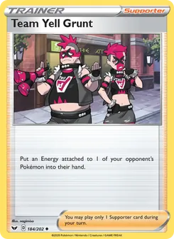Team Yell Grunt, Sword & Shield, no. 184