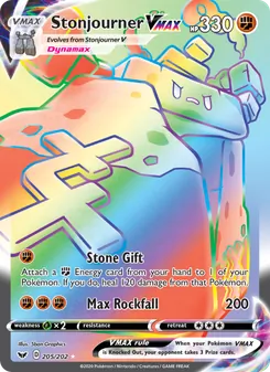 Stonjourner VMAX, Sword & Shield, no. 205