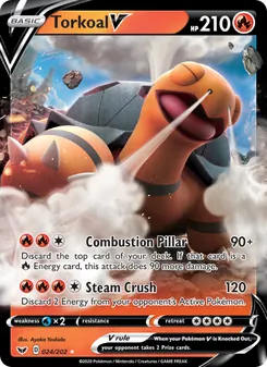 Torkoal V, Sword & Shield, no. 24