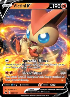 Victini V, Sword & Shield, no. 25
