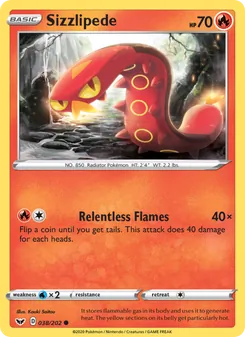 Sizzlipede, Sword & Shield, no. 38