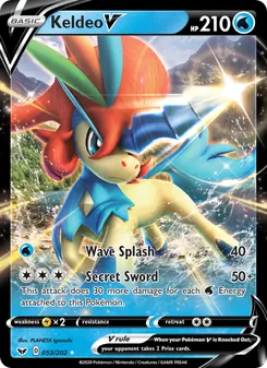 Keldeo V, Sword & Shield, no. 53