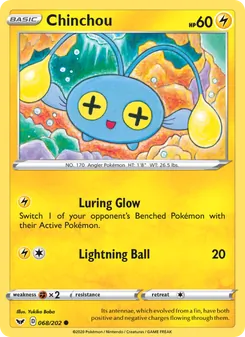Chinchou, Sword & Shield, no. 68