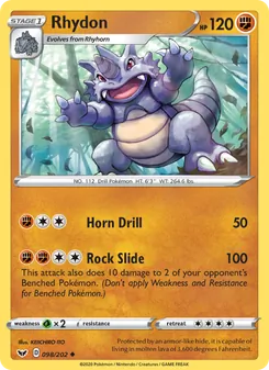 Rhydon, Sword & Shield, no. 98