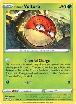 Hisuian Voltorb, Astral Radiance, no. 002
