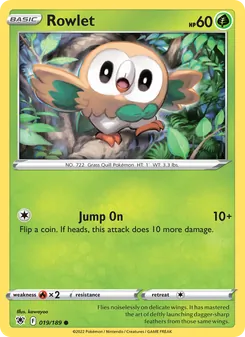 Rowlet, Astral Radiance, no. 019