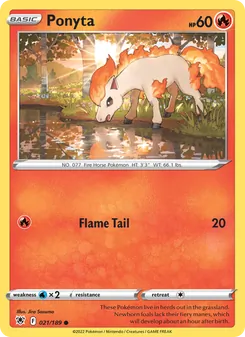 Ponyta, Astral Radiance, no. 021
