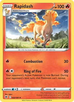 Rapidash, Astral Radiance, no. 022