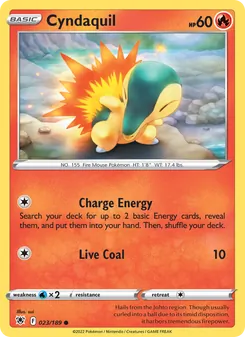 Cyndaquil, Astral Radiance, no. 023