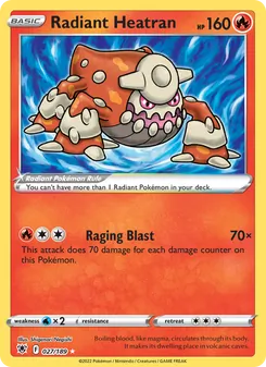 Radiant Heatran, Astral Radiance, no. 027