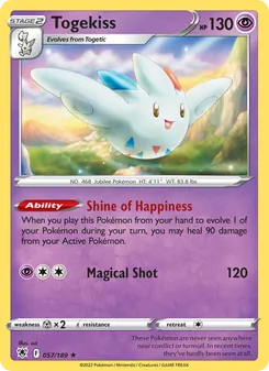 Togekiss, Astral Radiance, no. 057