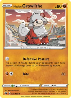 Hisuian Growlithe, Astral Radiance, no. 070