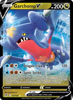 Garchomp V, Astral Radiance, no. 117