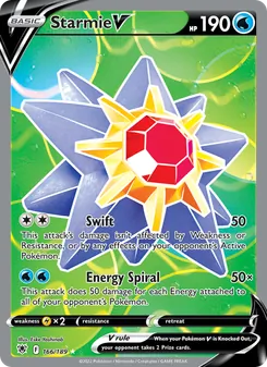 Starmie V, Astral Radiance, no. 166